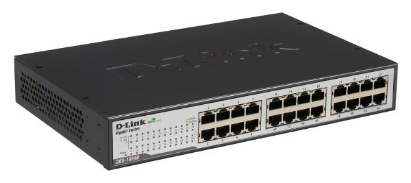 D-Link 24-Port Gigabit Unmanaged Desktop Switch with 24 Gigabit ports