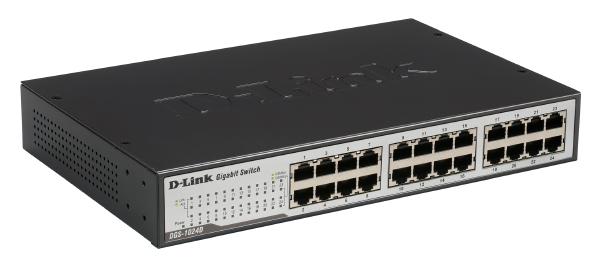 D-Link 24-Port Gigabit Unmanaged Desktop Switch with 24 Gigabit ports