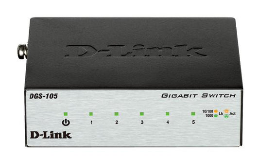D-Link 5-Port Gigabit Unmanaged Desktop Switch with 5 RJ45 Ports - Network - Switches