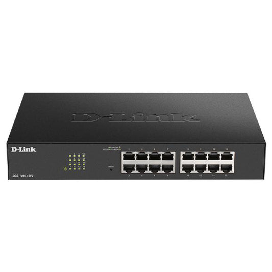 D-Link 16-Port Gigabit Smart Managed Switch with 16 RJ45 Ports - Network - Switches