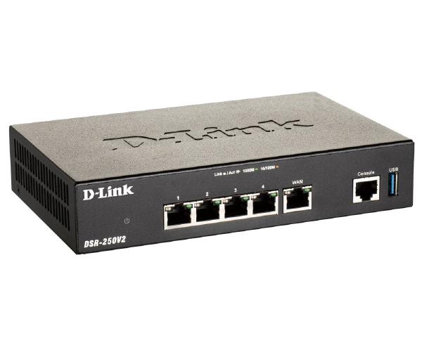 D-Link DSR-250V2 Gigabit Unified Service VPN Router