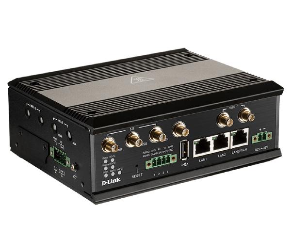 D-Link DWM-3010 Dual Band 5G New Radio EdgeCloud Dual SIm Wi-Fi 5 M2M Rugged Gateway with Digital and Analog Input/Output