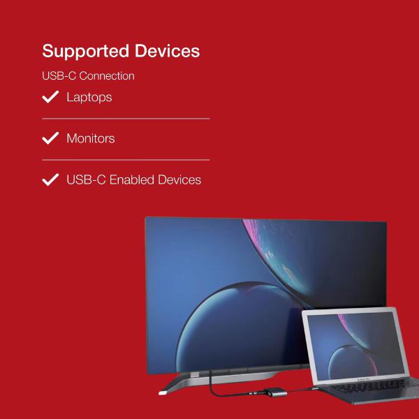 Shintaro USB-C to 4K HDMI & 1080P VGA Hub - Connect USB-C PCs to Monitors/TVs - Supports 4K@60Hz... - Image 4