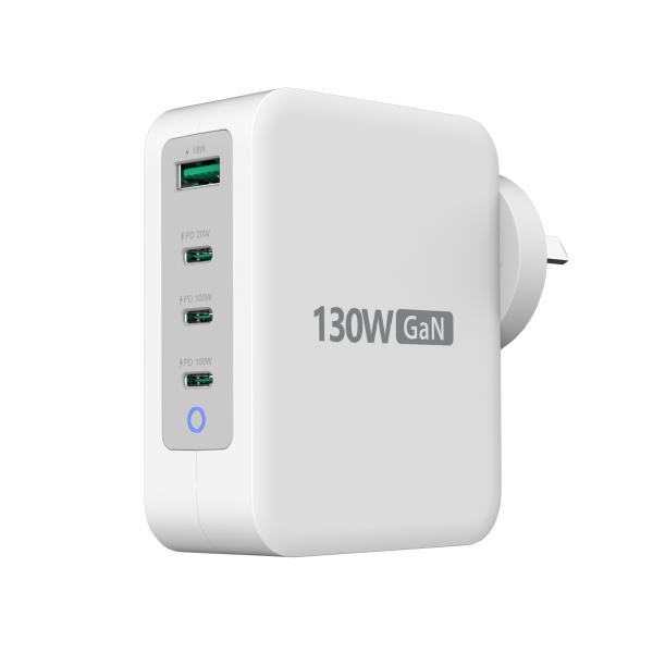 J5create JUP43130 130W GaN USB-C 4-Port Charger - (USB-C PDx 3, USB-A x 1 with Auto Balance Outpu... - Image 3