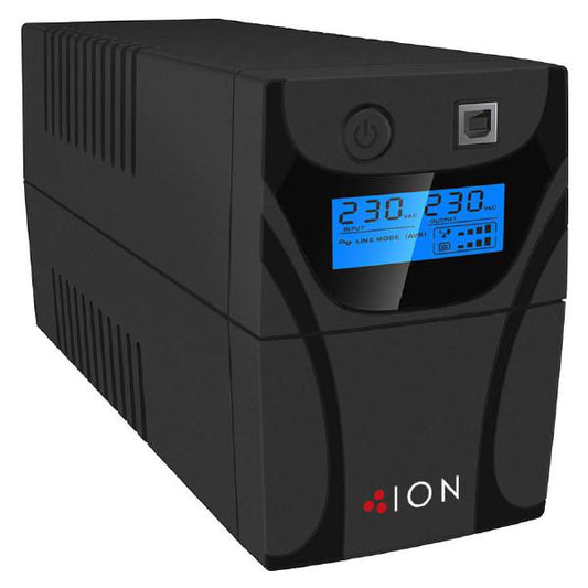 ION F11 650VA Line Interactive Tower UPS, 2x Australian 3Pin Outlets, 143mm x 100mm x 290mm, 3 Ye...