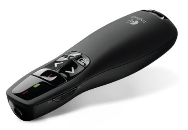 Logitech Wireless Presenter R400, USB 2.4GHz Wireless Receiver, On/Off Switch, Battery Indicator... - Image 2