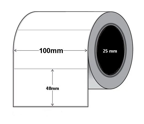 100mmX48mm-25mm Core 1000 LPR Perm Perf TC - Consumables