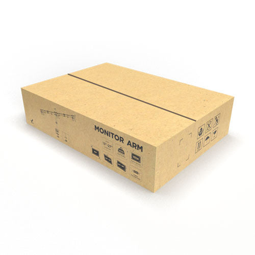 Brateck Triple Screens Economical Double Joint Articulating Steel Monitor Arms, Extended Arms Free Rotated Double Joint,Fit 13'-27' Up to 7kg. (LS)