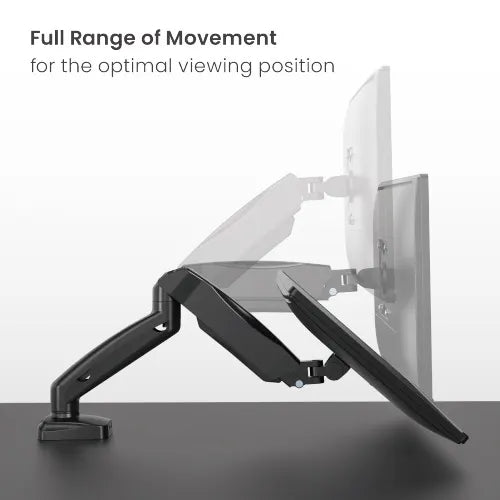 Brateck Economy Single Screen Spring-Assisted Monitor Arm Fit Most 17'-32' Monitor Up to 9 kg VES... - Image 4