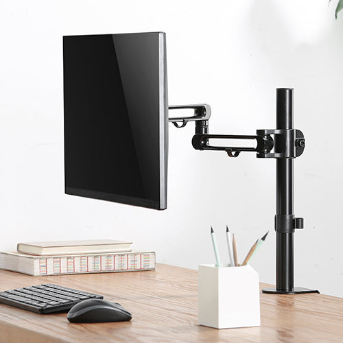 Brateck Articulating Aluminum Single Monitor Arm Fit Most 17'-32' Montior Up to 8kg per screen VESA 75x75/100x100