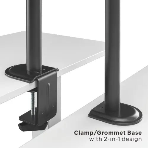 Brateck Dual-Monitor Steel Articulating Monitor Mount Fit Most 17'-32' Monitor Up to 20KG VESA 75... - Image 4