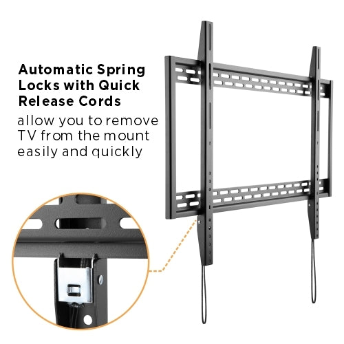 Brateck X-Large Heavy-Duty Fixed Curved Flat Panel Plasma/LCD TV Wall Mount Bracket for 60'- 100' TVs, 1009x630x32mm