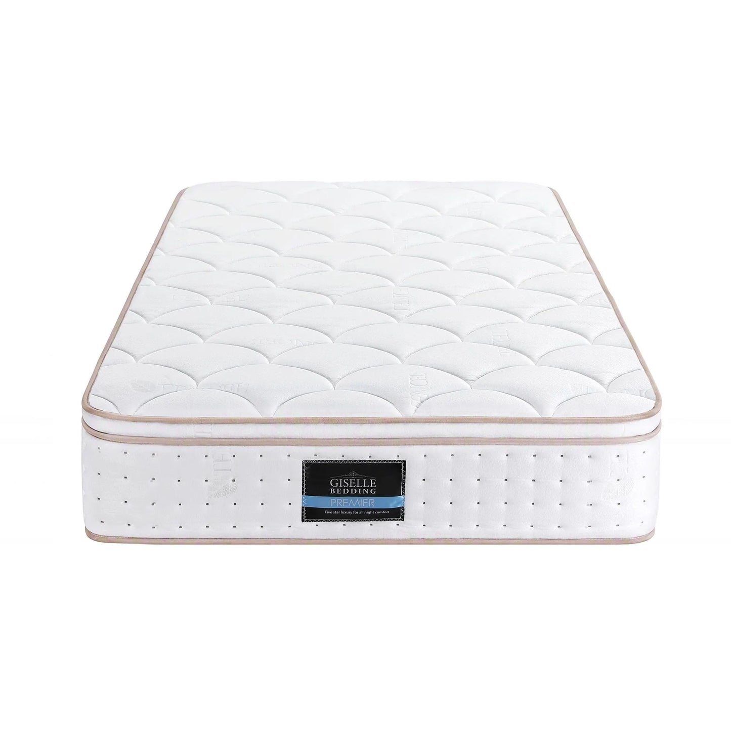 Giselle 30cm King Single Spring Mattress Tencel Cover 5-Zone Firm Back Support - Image 9