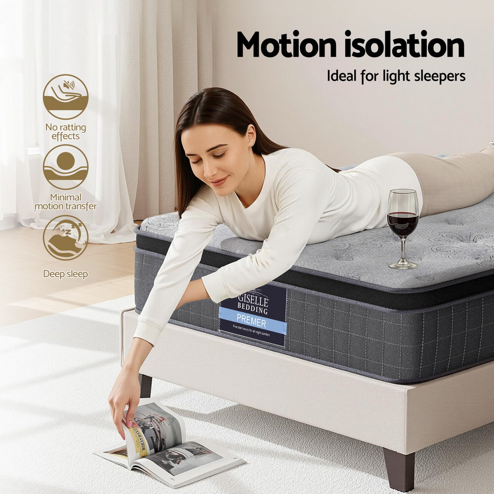 26cm Giselle Mattress King Single Latex Foam Mattresses - Image 7