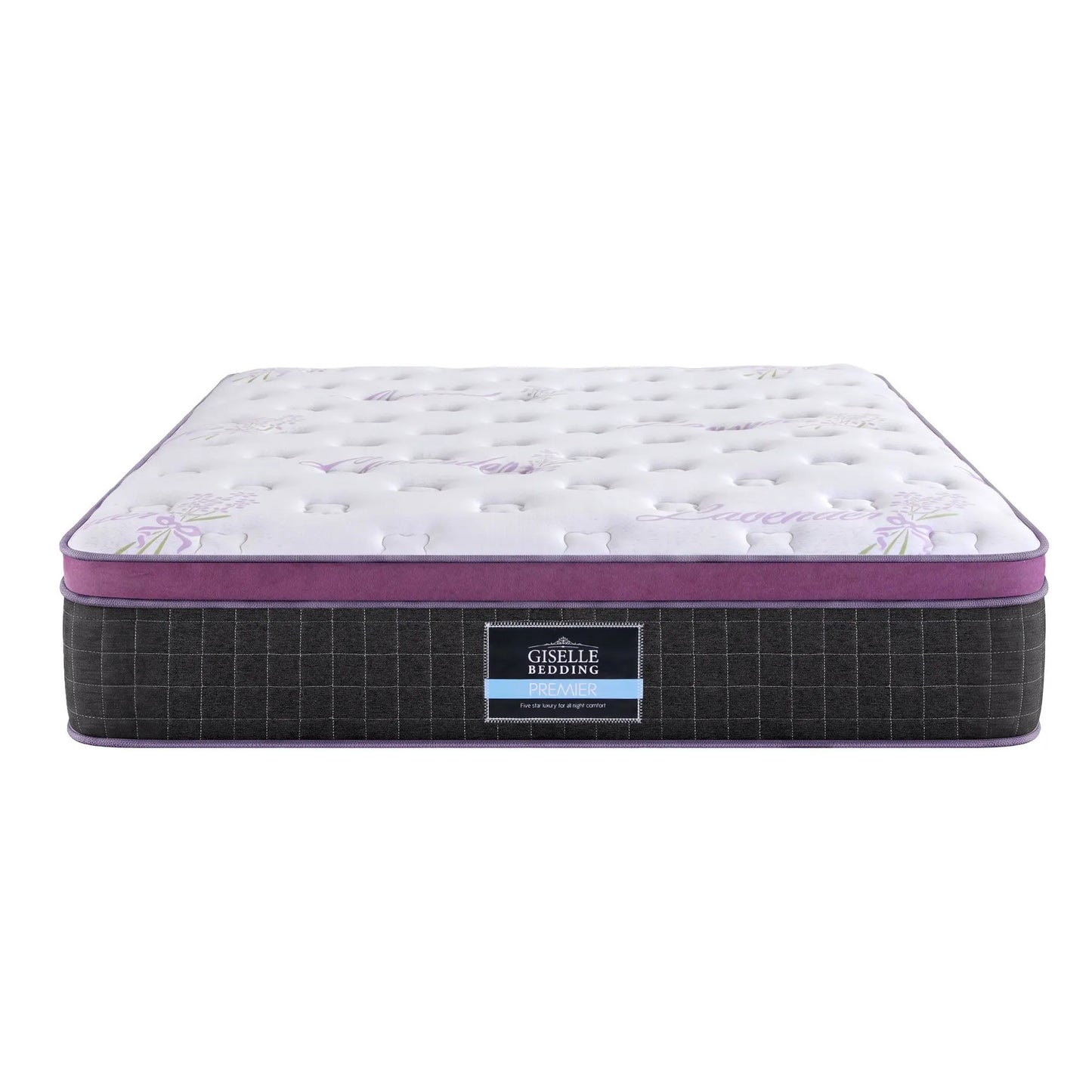 Giselle Double Euro Top Mattress Firm Pocket Spring Edge Support - Image 9