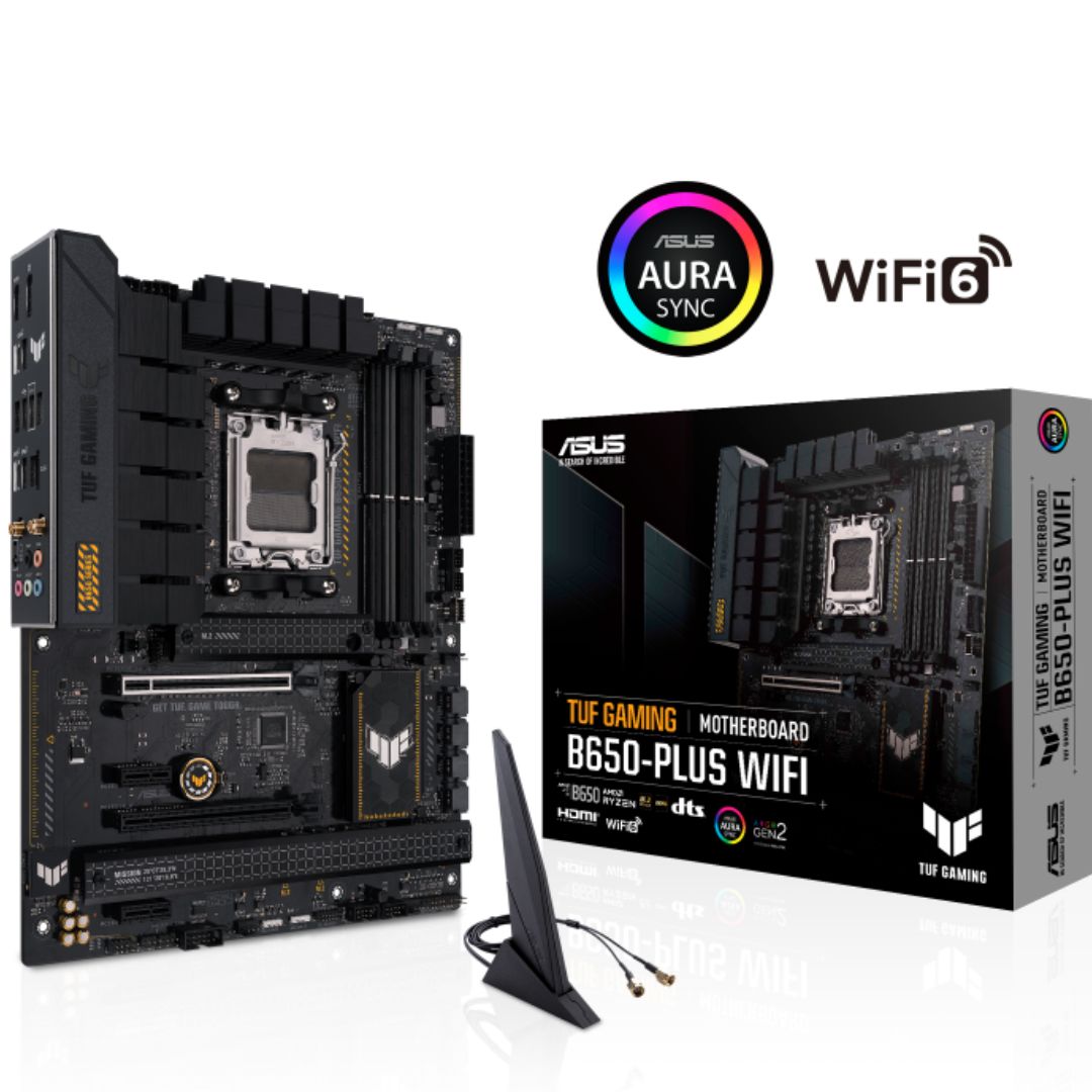 ASUS AMD B650 TUF GAMING B650-PLUS WIFI (AM5) ATX Motherboard, DDR5 Up To 128GB, 1 x PCIe 4.0 x16... - Image 4