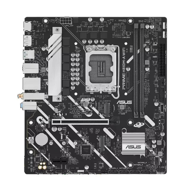 ASUS PRIME H810M-A WIFI-CSM Micro-ATX Motherboard Up to 128GB DDR5 (2x Slots), 1 x PCIe 4.0 x16,...
