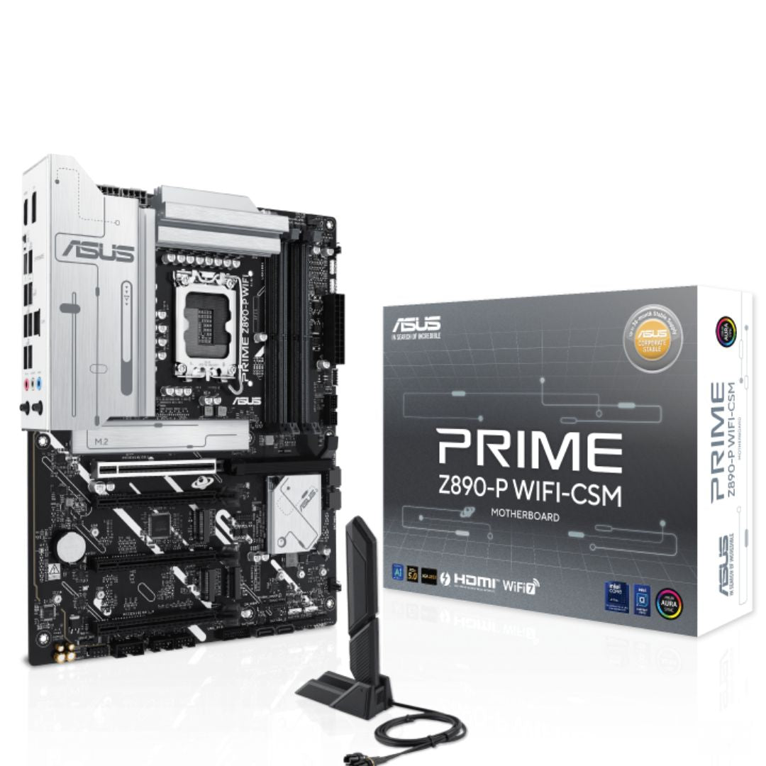 ASUS PRIME Z890-P WIFI-CSM LGA1851 ATX Motherboard 192GB, DDR5, 1 x PCIe 5.0 x16 slots, 4 x M.2 s... - Image 4