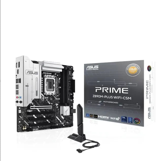ASUS PRIME Z890M-PLUS WIFI-CSM LGA1851 mATX Motherboard, DDR5 256GB, PCIe 5.0, 3×M.2, 2.5GbE, Wi... - Image 4