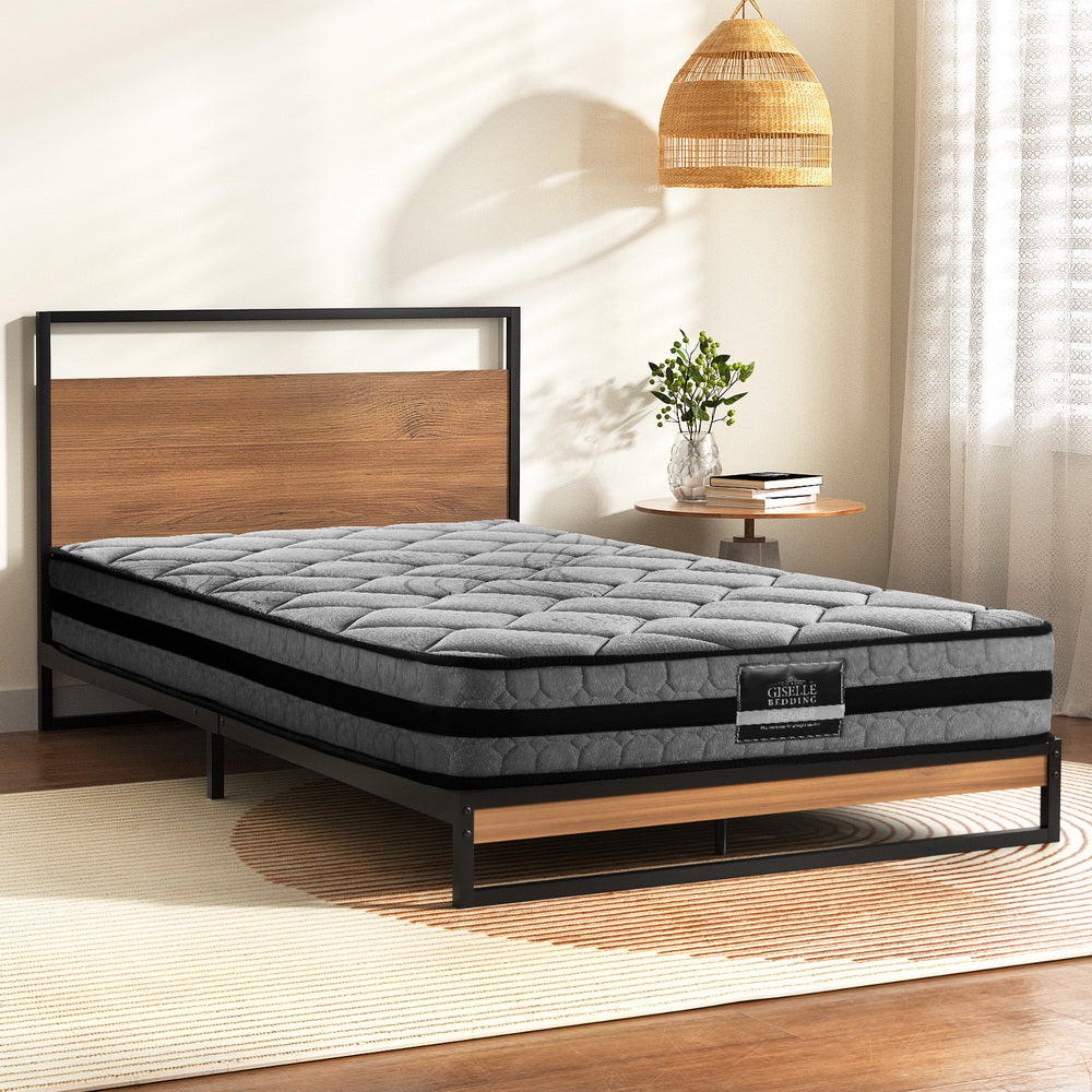 Artiss Metal Bed Frame King Single Size Beds Platform with Mattress - Image 7