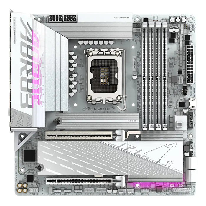 Gigabyte M/B B860M A ELT WF6E ICE 1.0, Intel ® B860, 4 x DDR5 up to 256 GB, 2x HDMI, 2 x PCI Expr... - Image 2