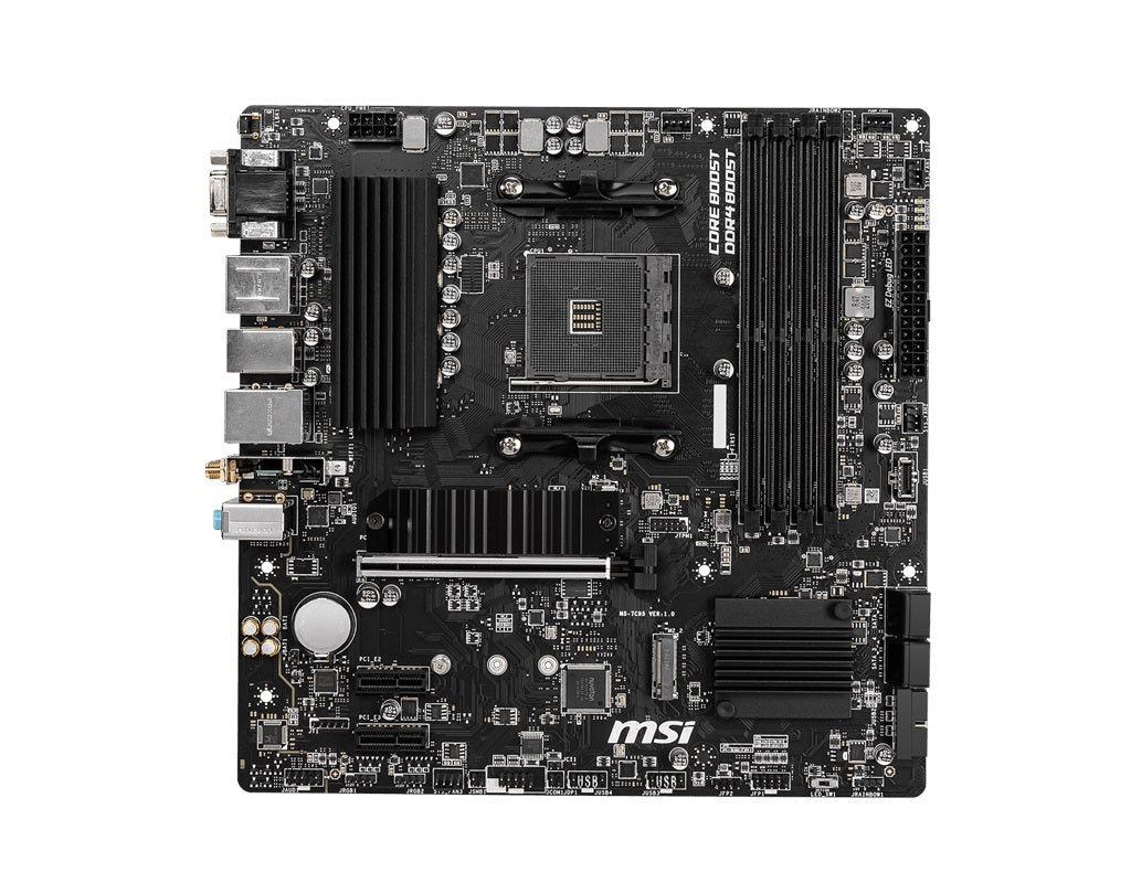 MSI B550M PRO-VDH WIFI Motherboard AMD Ryzen AM4, 4xDDR4, support up to 128GB, 1xPCIe 4.0/3.0 x16... - Image 2