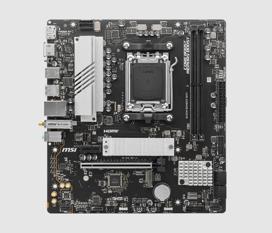 MSI B650M BOMBER WIFI AMD AM5 MATX Motherboard, 2x DDR5 ~128GB, 1x PCI-E x16, 2x M.2, 4x SATA, 6... - Image 2