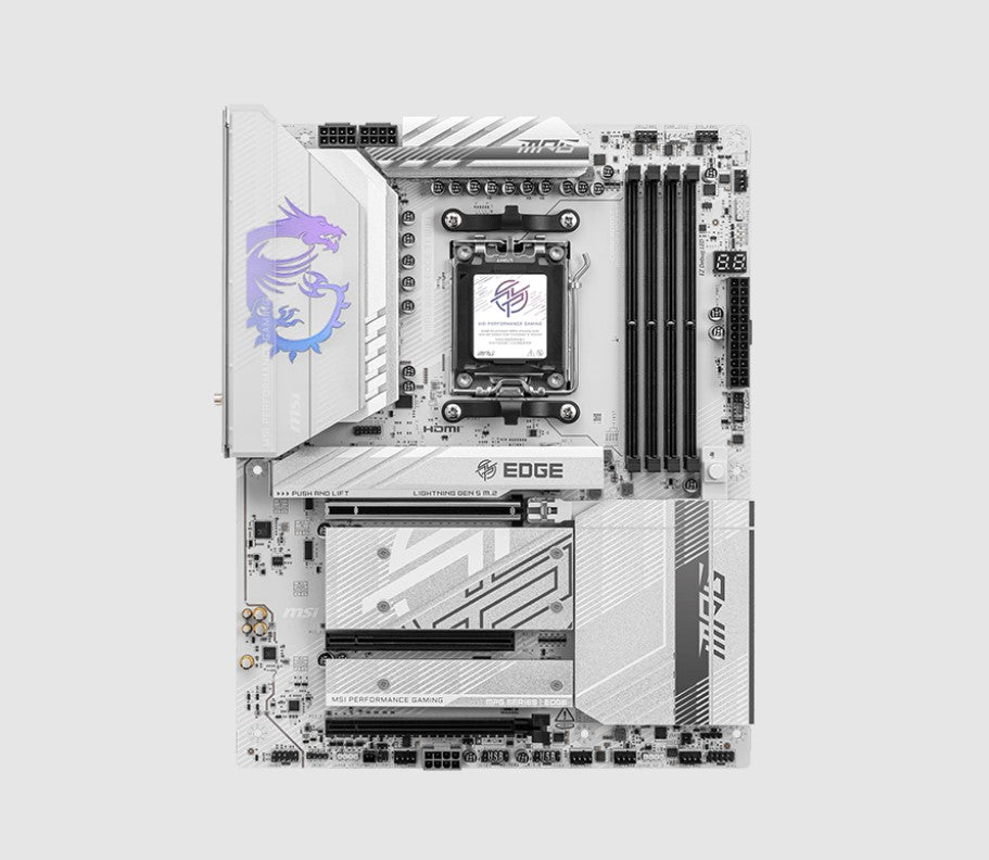 MSI B850 EDGE TI WIFI, AMD B850, 4x DDR5 256GB, 1x HDMI, 3x PCI-E x16 slot, 4x M.2, 8x 4x USB 2.0... - Image 2