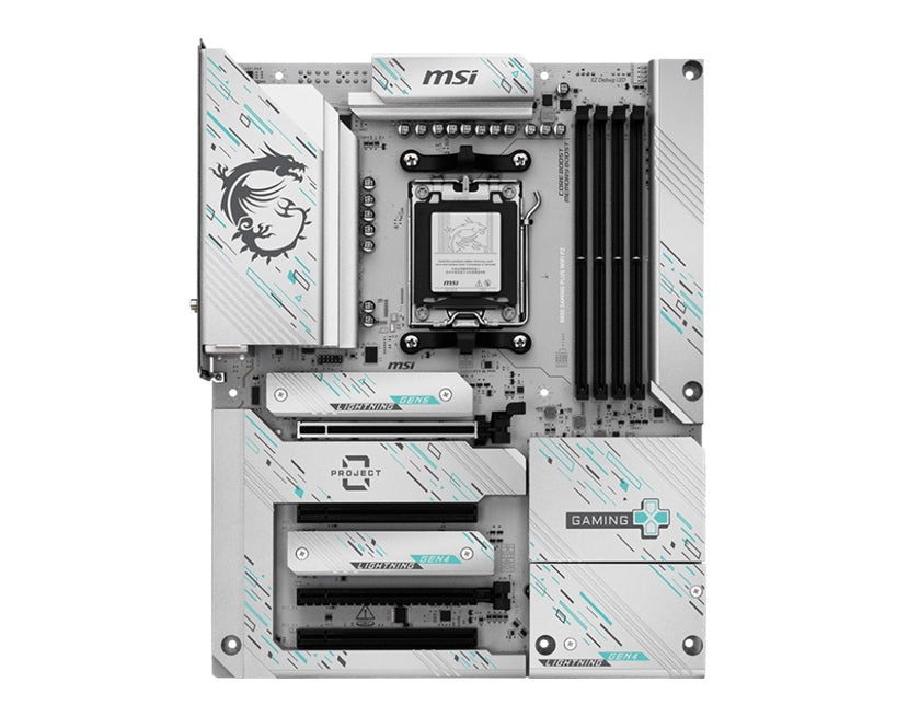 MSI B850 GAMING PLUS WIFI PZ, AMD Ryzen, 4x DDR5 256GB, 4x PCIe x16 slot, 3x M.2, 4x SATA 6G, 8x... - Image 2