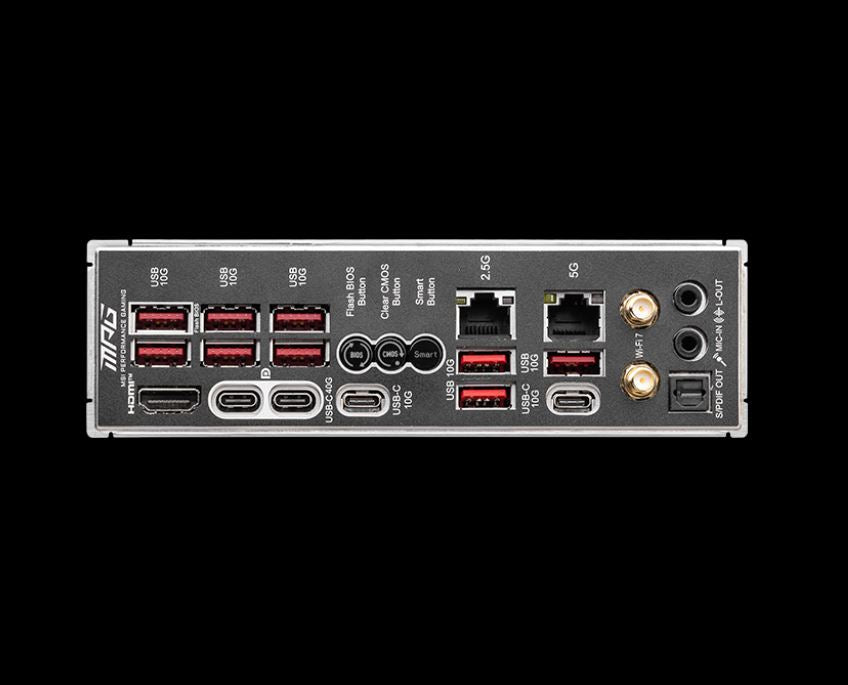 MSI MPG X870E CARBON WIFI, AMD AM5 ATX Motherboard 4x DDR5~256GB, 3x PCIe x16, 4x M.2, 9x USB 3.2... - Image 4
