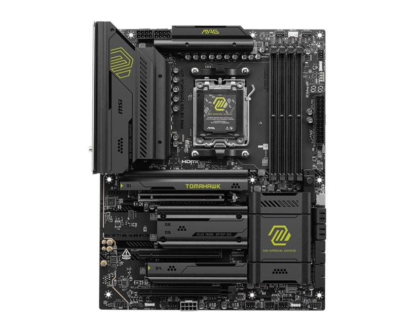 MSI MAG X870E TOMAHAWK WIFI: AM5, Ryzen 9000/8000/7000, DDR5-8400+, PCIe 5.0, Gen5 M.2, USB-C 40G... - Image 2