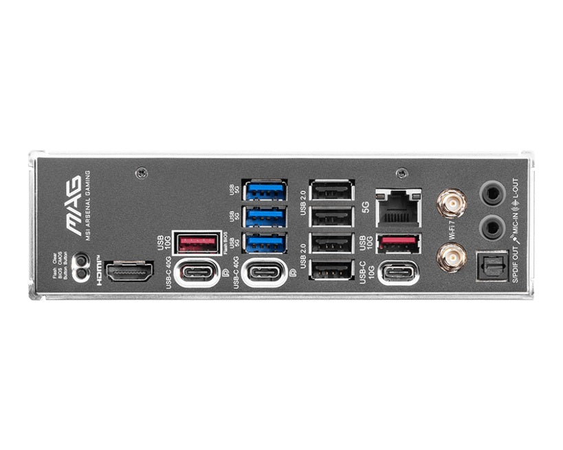 MSI MAG X870E TOMAHAWK WIFI: AM5, Ryzen 9000/8000/7000, DDR5-8400+, PCIe 5.0, Gen5 M.2, USB-C 40G... - Image 4