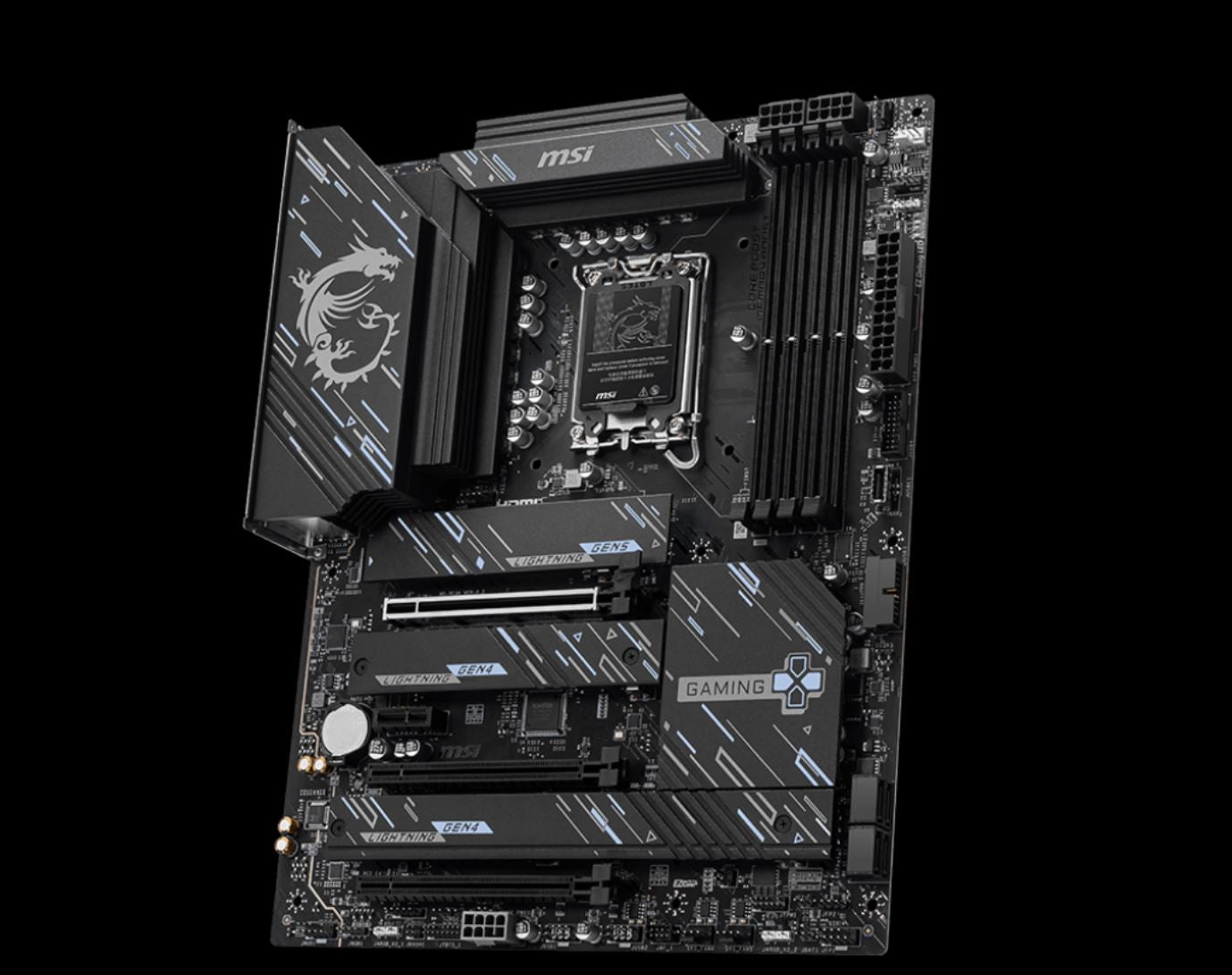 MSI Z890 GAMING PLUS WIFI Motherboard, 4x DDR5 256GB, 3x PCI-E x 16, 1x PCI-E x 1, 4x M.2, 4x SA... - Image 3