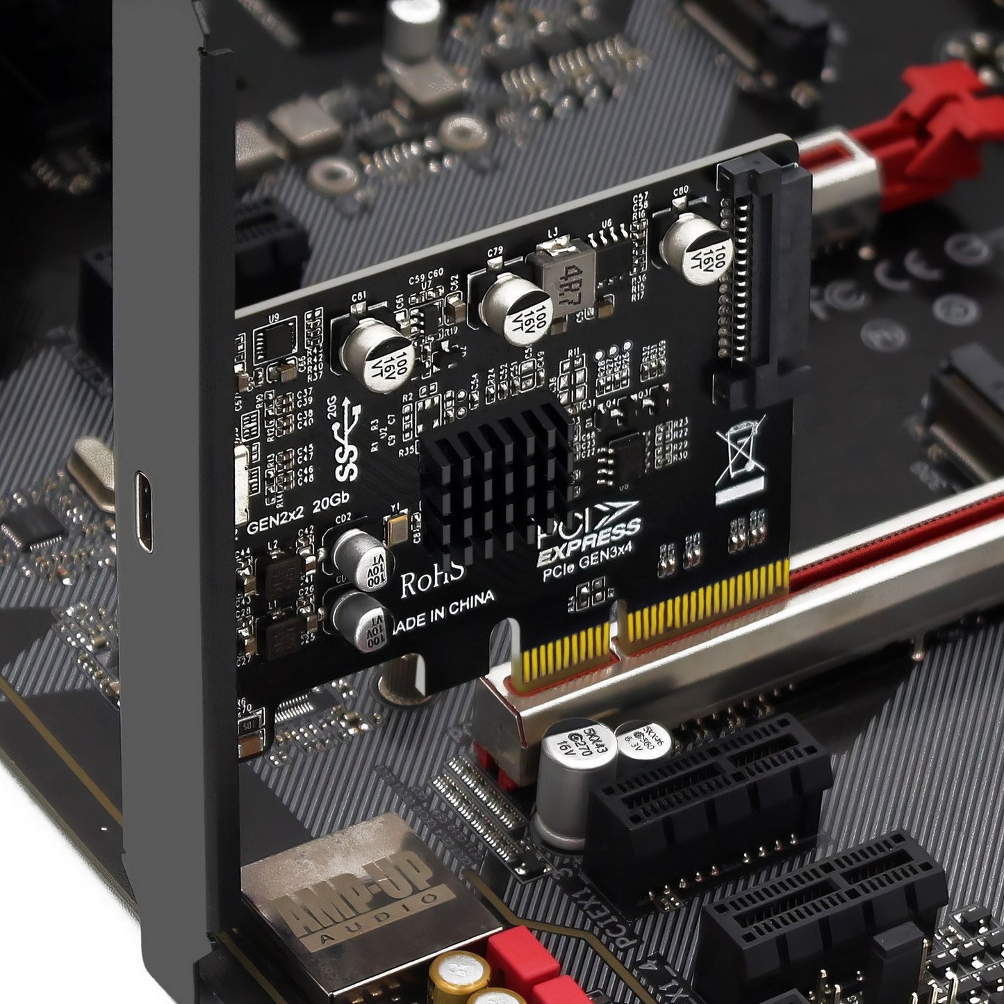 Simplecom EC318v2 PCI-e x4 to USB 3.2 Gen2x2 20Gbps USB-C Expansion Card - Backup, NAS Storage - Image 4