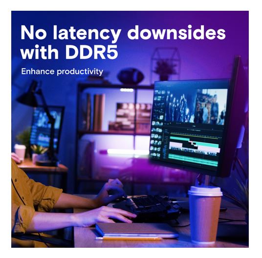 Crucial 64GB (1x64GB) DDR5 UDIMM 5600MHz CL46 Desktop PC Memory - Image 4