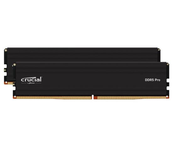 Crucial Pro 32GB (2x16GB) DDR5 UDIMM 6000MHz CL36 Black Heat Spreader Overclocking Support Intel...