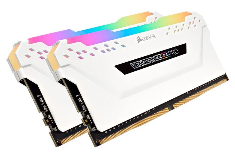 (LS)Corsair Vengeance RGB PRO 32GB (2x16GB) DDR4 3200MHz C16 Desktop Gaming Memory White