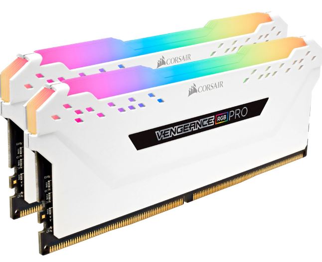 (LS)Corsair Vengeance RGB PRO 32GB (2x16GB) DDR4 3200MHz C16 Desktop Gaming Memory White