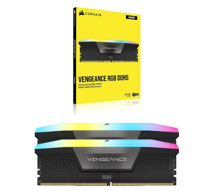 Corsair Vengeance RGB 32GB (2 x16GB) DDR5 6000 CL30-36-36-76 1.40V Intel XMP AMD EXPO - GREY - M... - Image 4