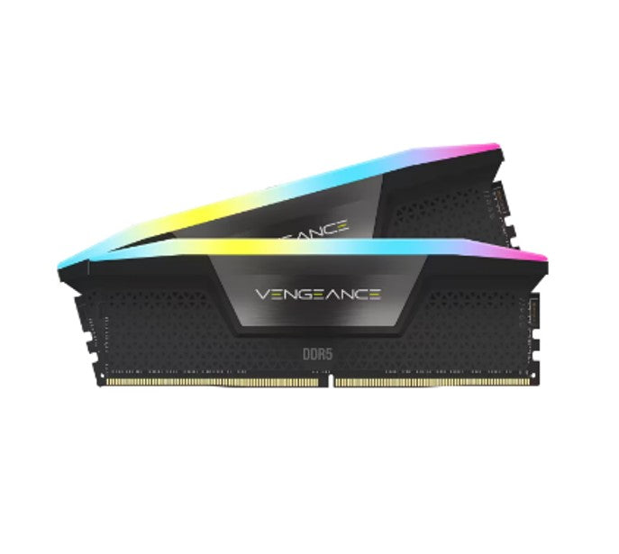 Corsair Vengeance RGB 32GB (2x16GB) DDR5 UDIMM 6400MHz C36 1.35V Desktop Gaming Memory Black - Image 4