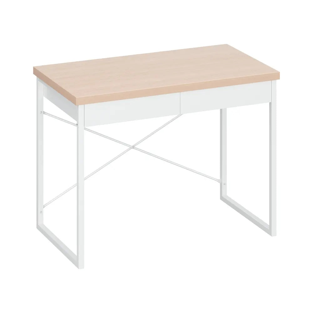 Artiss Computer Desk Drawer Storage Oak 100CM - Image 8