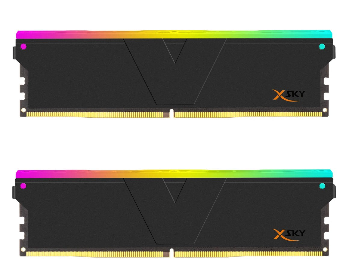 V-Color TMXSAL1660836KWK 32GB (2x16GB) DDR5 6000MHz MANTA XSKY RGB U-DIMM CL 36-38-38-96 1.25V (B...