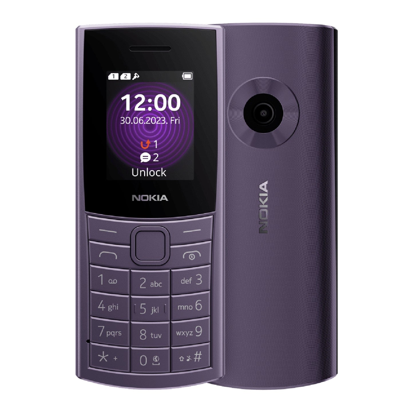 Nokia 110 4G 128MB - Arctic Purple (1GF018NPF1L01) *AU STOCK*, 1.8', 48MB/128MB, Dual SIM, 1450mA...
