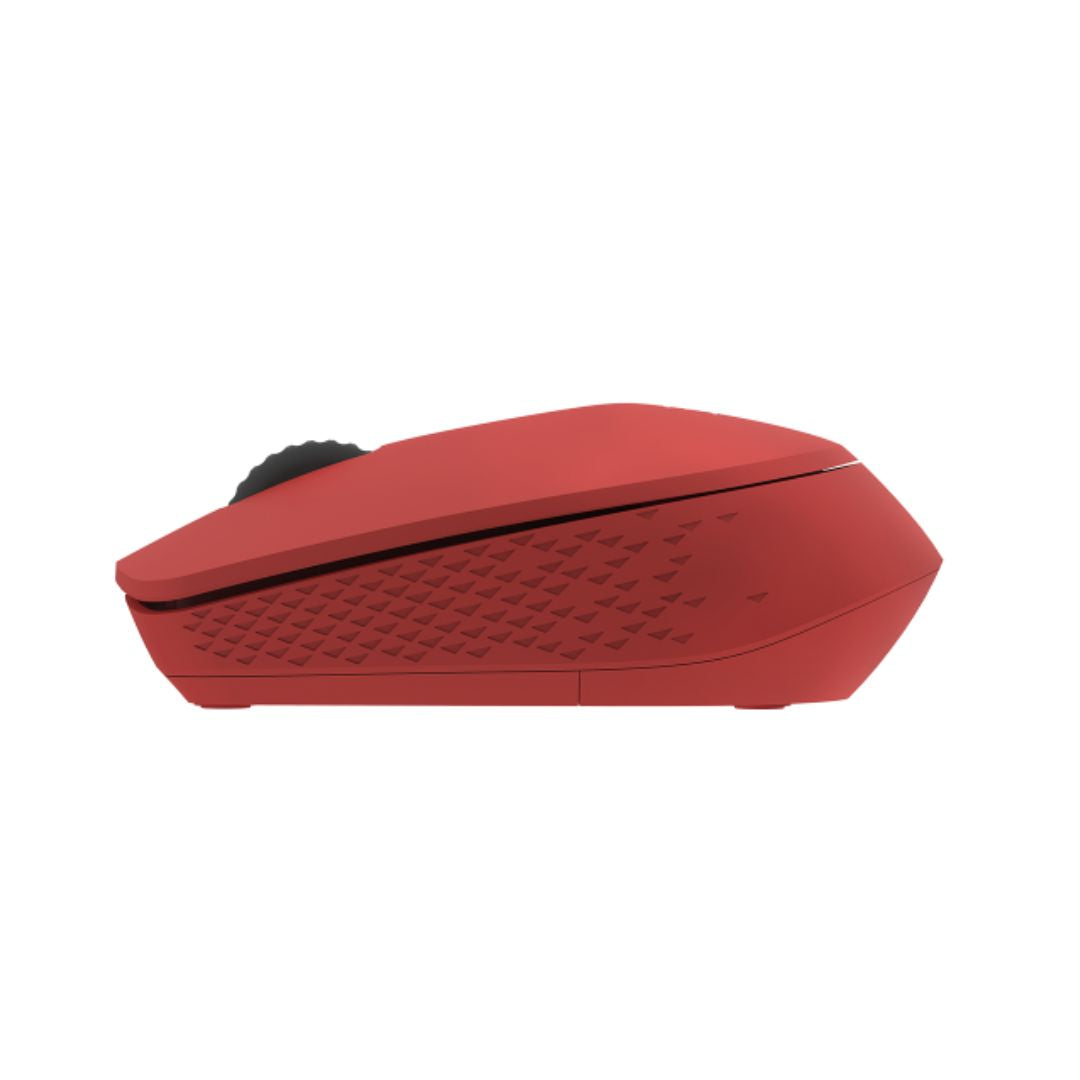 RAPOO M100 2.4GHz Bluetooth 3 / 4 Quiet Click Wireless Mouse Red - 1300dpi Connects up to 3 Devices, Up to 9 months Battery Life