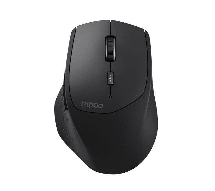 RAPOO MT550L Multi-Mode Wireless Ergonomic Optical Mouse -7 evels adjustable DPI, Smart Switch up...