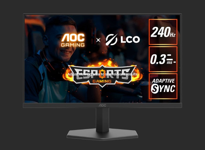 AOC27' IPS FHD, 240Hz, HDR10, 1H1DP, Adaptive Sync,Low input lag,Gaming mode,Dial Point,Shadow C...