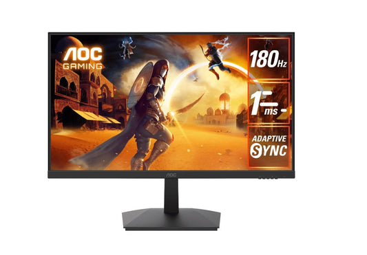 AOC 27' 180hz 1ms VA, FHD 1080 Adaptive Sync, 300 cd/m2, HDMI 2.0, DP 1.4, Line in  Earphone x 1,...