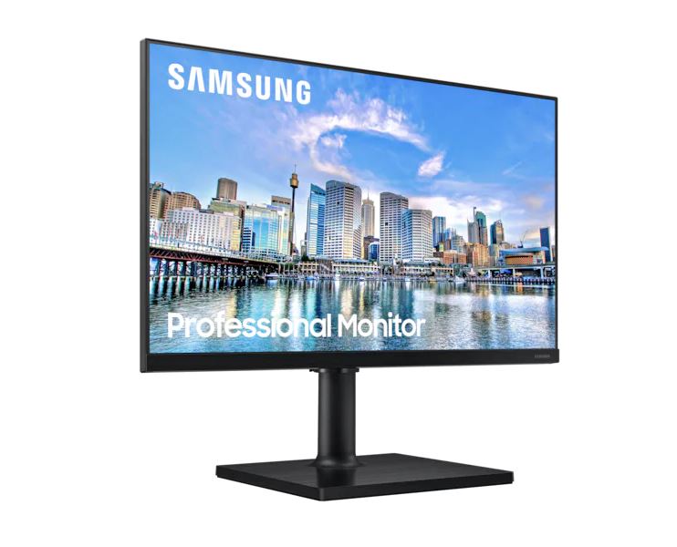 Samsung 27' T45F FHD 75Hz FreeSync IPS Monitor 1920x1080 16:9 5ms Height Adjust Tilt Swivel Pivot DP 2xHDMI 2xUSB Hub VESA Game Mode Flicker Free