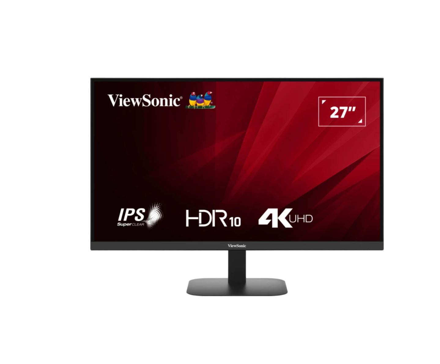 ViewSonic 27' 4K 3840 x 2160 SuperClear IPS, HDR10, 2x HDMI and DP x1, Eye Pro Tech.Seamless, VES...