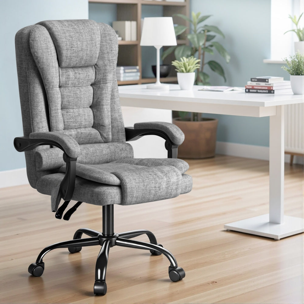 Artiss Executive Office Chair 4-Point Massage Adjustable Ergonomic Recline Back - Image 7